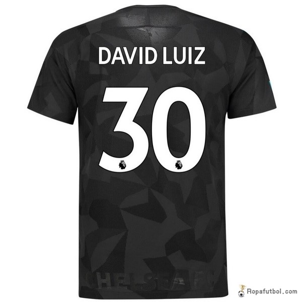 Camiseta Chelsea Replica Tercera Ropa David Luiz 2017/18